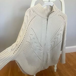 Coast Country Cream Poncho - one size